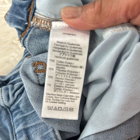 Madewell High Rise .Elastic Rise Light Blue Denim Jeans Size 27 - Picture 6 of 7